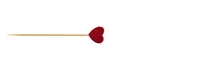 Red Heart Skewers (Pack of 1000) - 80mm